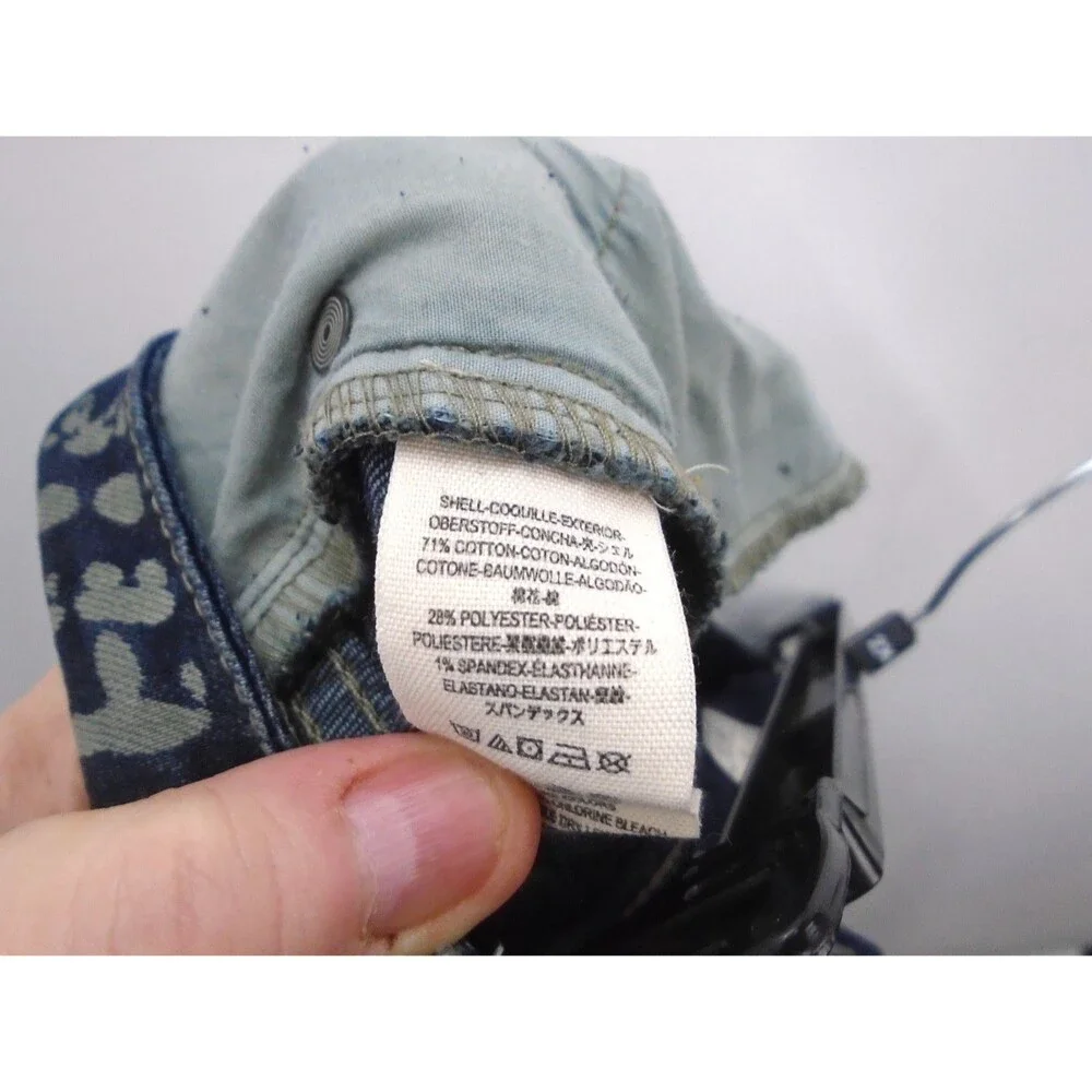 FREE PEOPLE MANTRA Bali Pattern Womens Size 28 (32x34) BELL BOTTON Flare Jeans - Picture 11 of 11